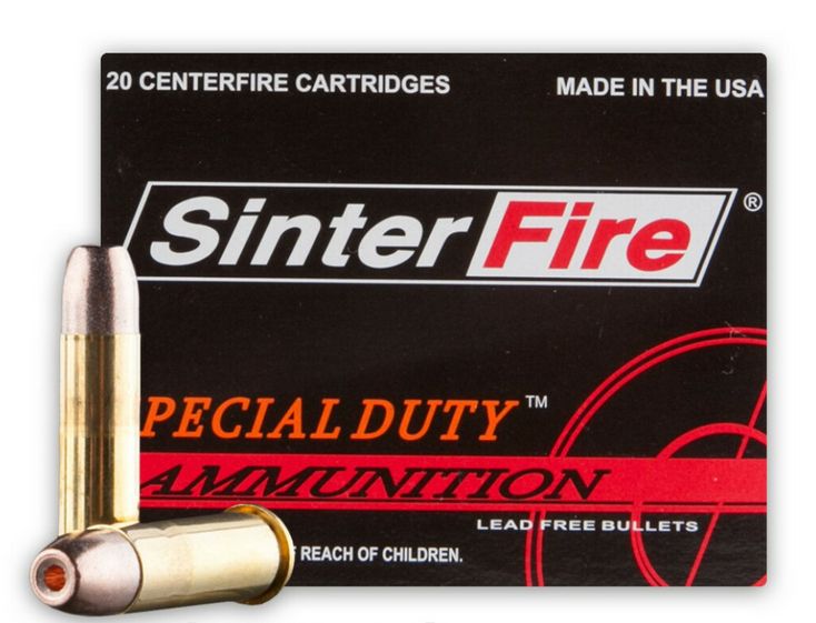 Sinterfire Special Duty Pistol Ammo 38 Spcl. 110 gr. HP 20 rd. - Brass Casing
