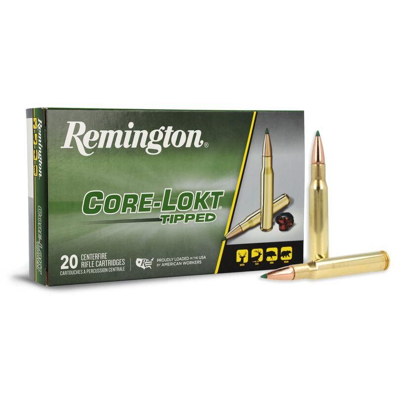 Remington Core-Lokt Tipped .308 Winchester 150gr 20rd box - Brass Casing