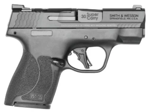 Smith & Wesson M&P Shield Plus Optic Ready No Thumb Safety 30 Super Carry Pistol - 16+1 Rounds | 3.1" Barrel | Polymer Grips | Blue/Black