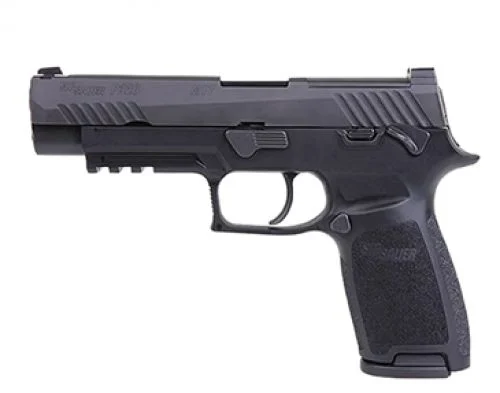 P320, 9MM, 4.7IN, M17, BLK, STRIKER, SIG - 21 Rounds | 4.7" Barrel | Blue/Black | Night Sights