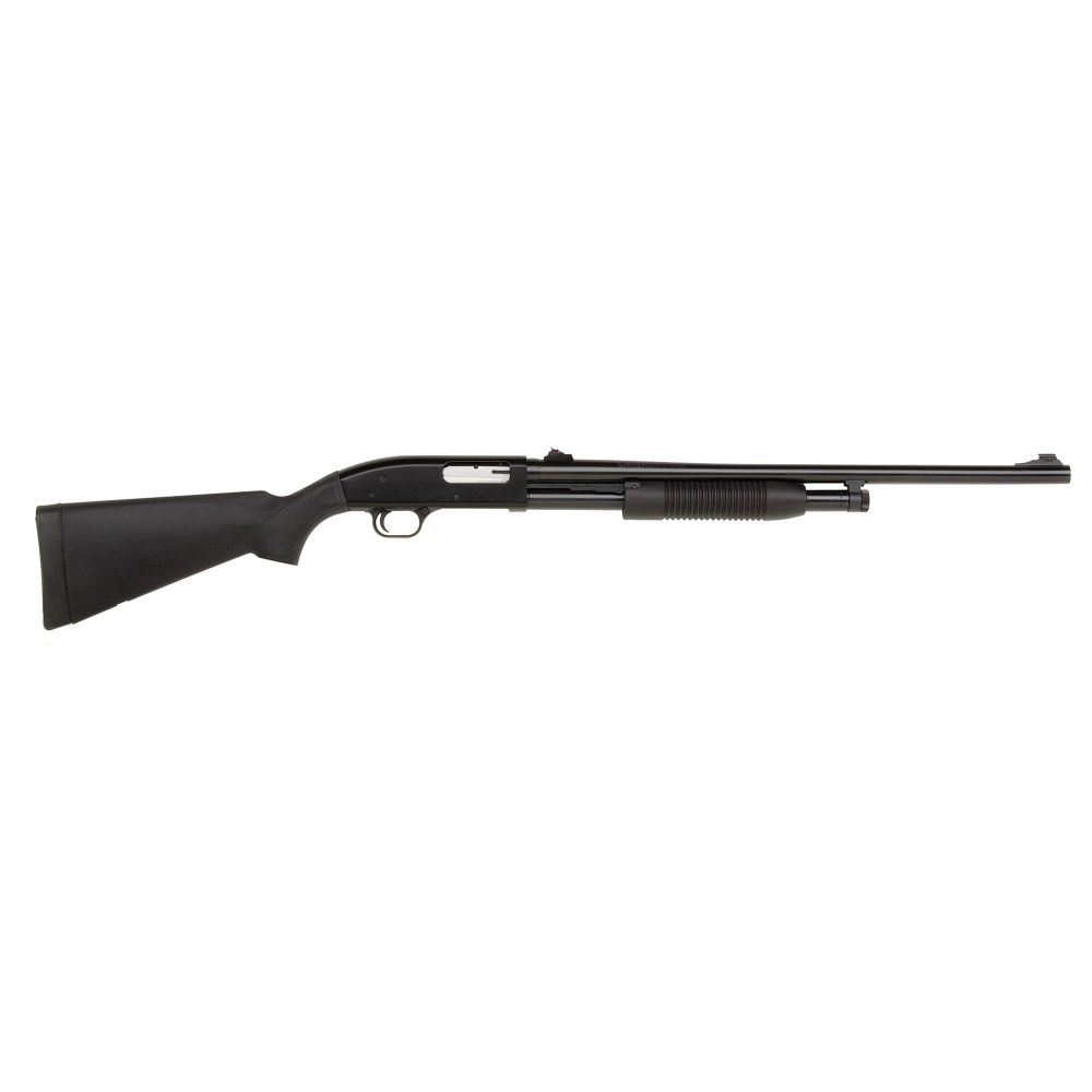 Maverick 88 Slug 12 Gauge Pump Shotgun - 5+1 Rounds | 24" Barrel | 3" Chamber | Fixed Stock | Synthetic | Blue/Black