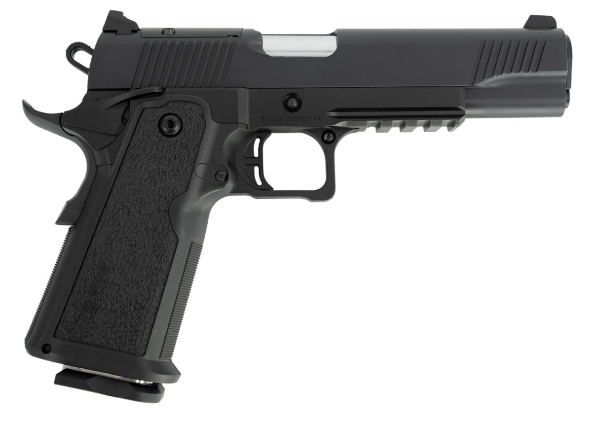 Tisas 1911 Duty Double Stack 9mm 5" Black, Optic Ready, 17+1 - 17+1 Rounds | 5" Barrel | Blue/Black