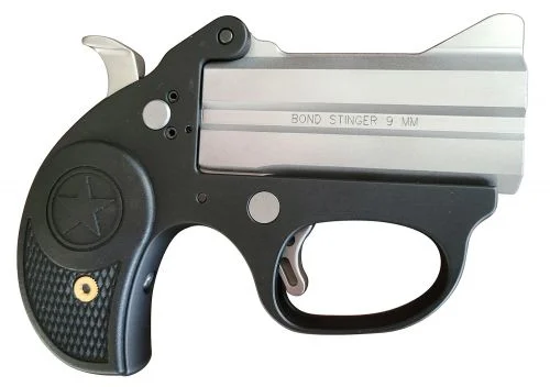 Bond Arms Stinger 9mm Derringer - 2 Rounds | 3" Barrel | Rubber Grips