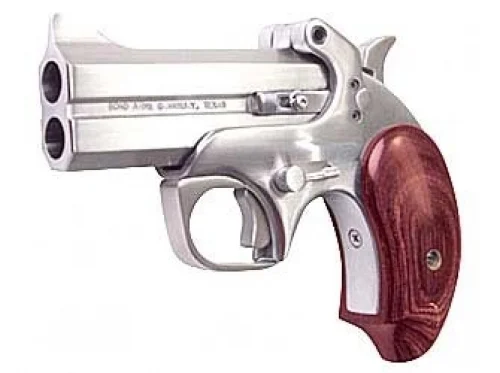 Bond Arms Snake Slayer Original 357 Magnum Derringer - 2 Rounds | 3.5" Barrel | Wood Grips | Stainless/Silver