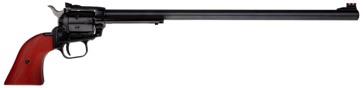 Heritage Manufacturing Rough Rider Black Wood Adjustable Sight 16" 22 Long Rifle Revolver - 6 Rounds | 16" Barrel | Wood Grips | Blue/Black | 3-Dot Sights