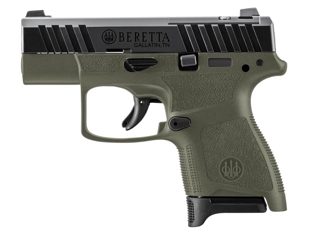 Beretta APX-A1 Carry 9mm Olive Drab Green 8+1 (1) Magazine - 8+1 Rounds