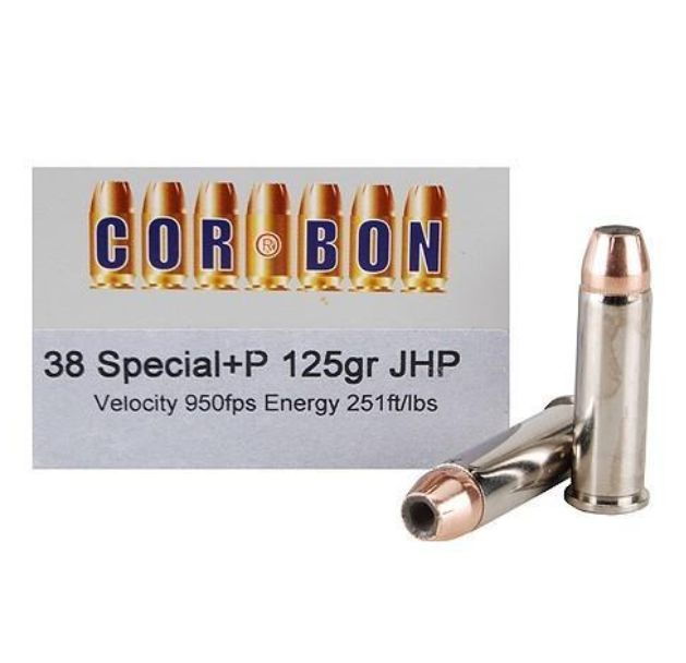 CORBON 38 SPECIAL 125GR JHP - Brass Casing