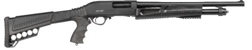 Escort Slugger Tactical 12 Gauge Shotgun - 5+1 Rounds | 18" Barrel | 3" Chamber | Black Synthetic Stock | Synthetic | Blue/Black