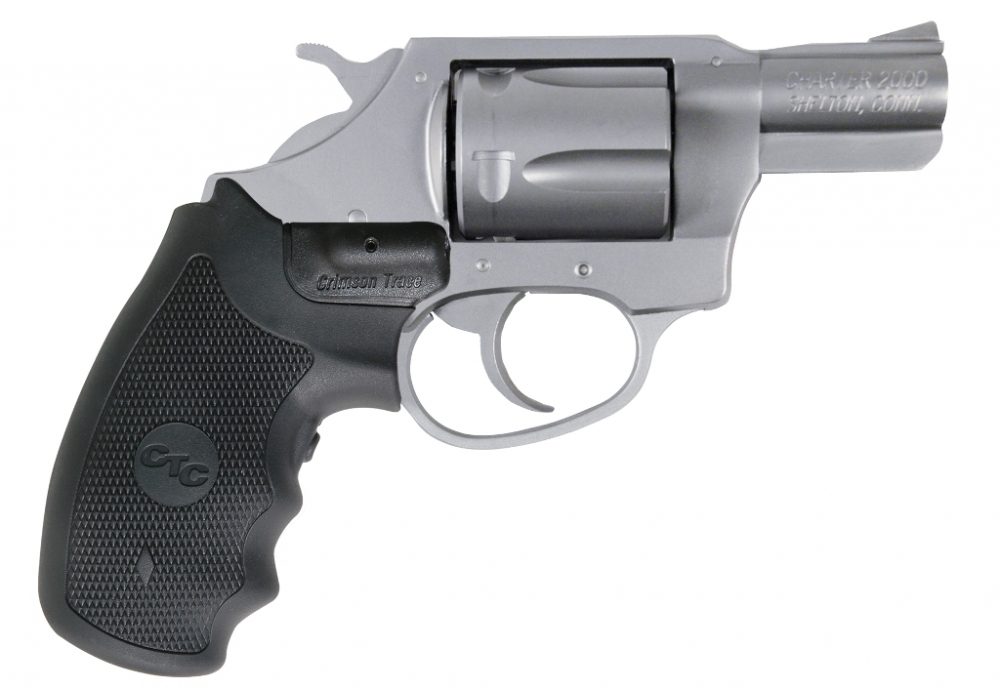 Charter Arms Undercover with Crimson Trace Laser 38 Special Revolver - 5 Rounds | 2" Barrel | Laser Grips | Stainless/Silver | 3-Dot Sights