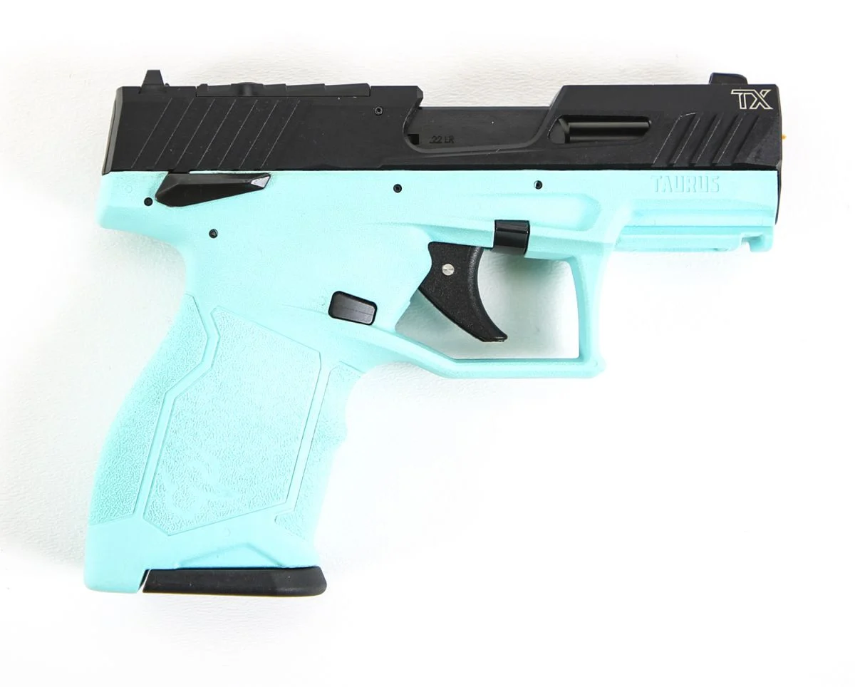 Taurus TX22 Compact .22 LR Cyan/Black TB - 10+1 Rounds | 3.6" Barrel