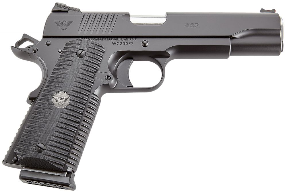 ACPFS45A ACP Full-Size SAO 45 ACP 5" 8+1 Black Armor-Tuff Carbon Steel Frame/Slide Black G10 Eagle Claw Grips - 8+1 Rounds | 5" Barrel | Composite Grips | Blue/Black | 3-Dot Sights