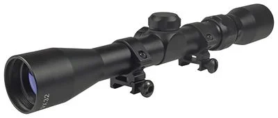 TruGlo Buckline 3-9x 32mm Rifle Scope - 3.15"-3.94" Eye Relief | 47.23-12.67 ft @ 100 yds Field of View | 3-9x Adjustable Magnification | 12.12" Length