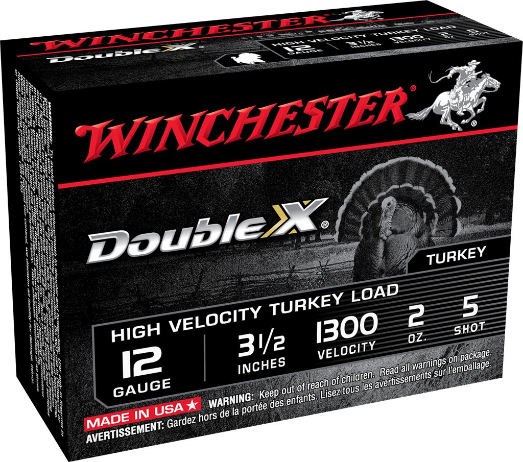 Winchester Double X High Velocity Ammo 12 Gauge 3.5" #5 Shot 10 Round Box
