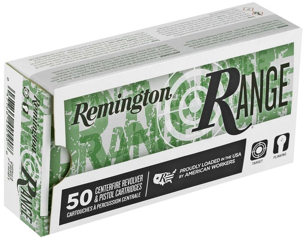 Remington Ammunition Range .45 ACP 230 gr Flat Nose Enclosed Base (FNEB) 50 Bx/ 10 Cs - Brass Casing