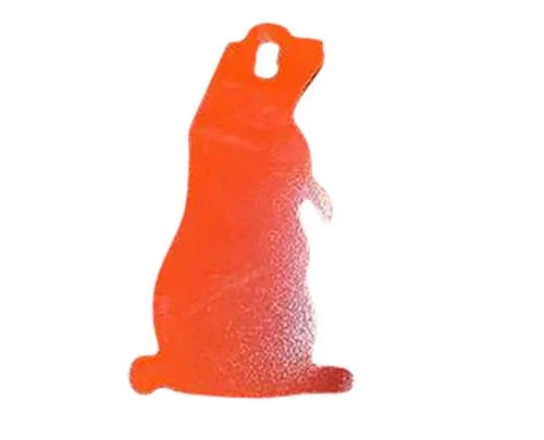 Impact Steel Prairie Dog Target Rimfire Orange Sticker