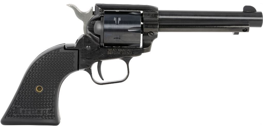 Heritage Manufacturing Rough Rider 22 LR 4.75" Black Cerakote, Polymer Grip 6 Shot - 6 Rounds | 4.75" Barrel | Polymer Grips | Blue/Black