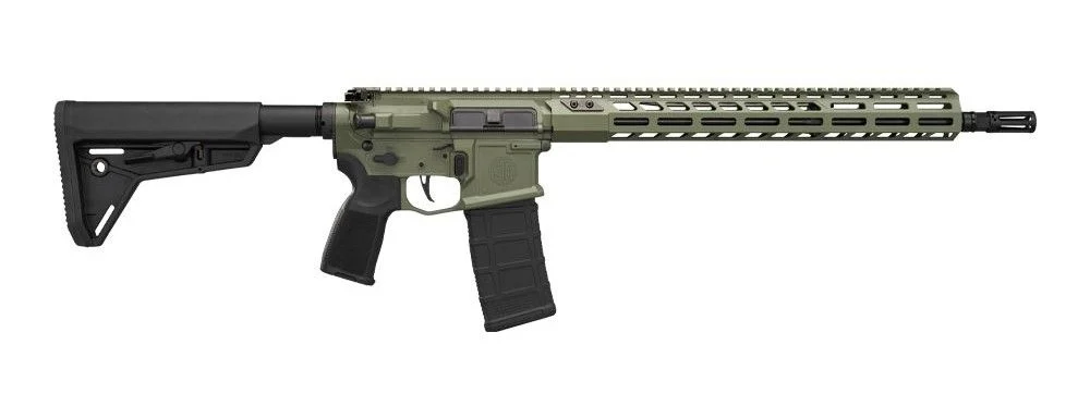 Sig Sauer SDI-X 5.56 NATO 30+1 16" Black Threaded Barrel, Moss Green - 30+1 Rounds | 16" Barrel | Green Stock | Synthetic | Blue/Black