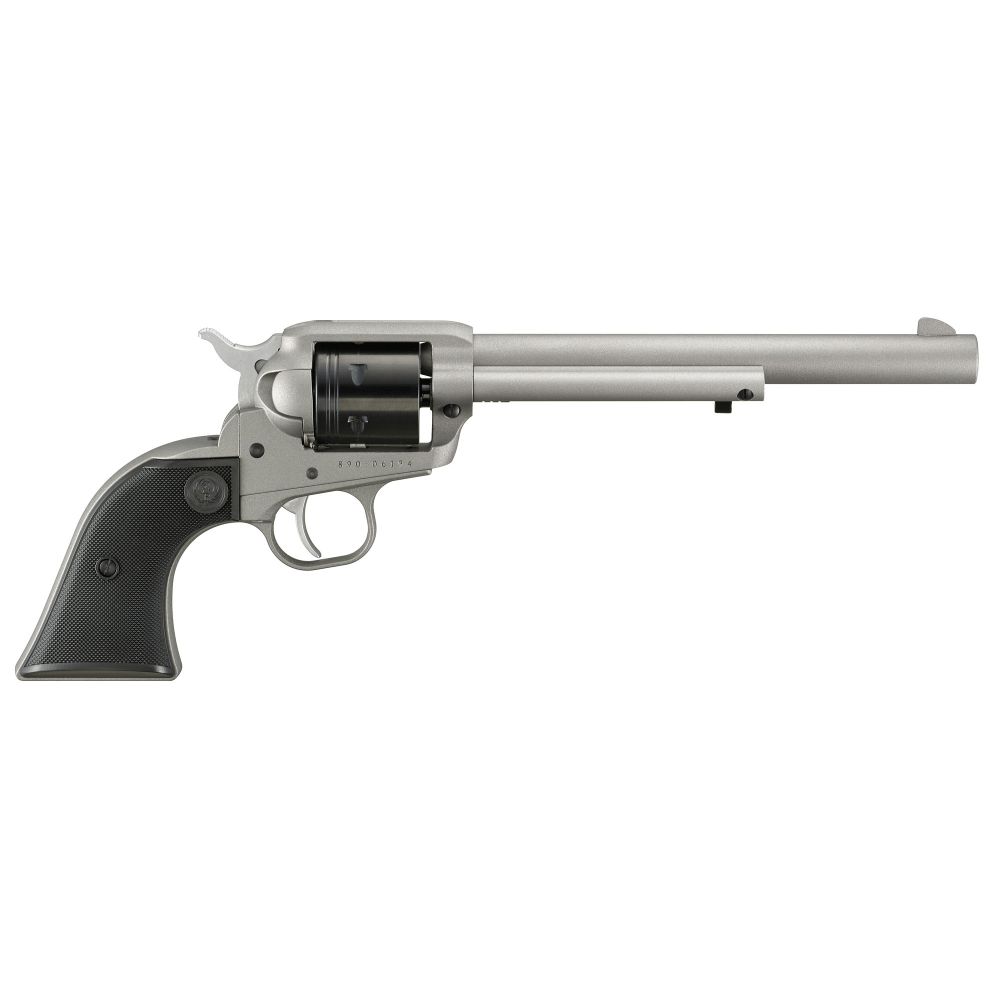 Ruger Wrangler 22LR Revolver 7.5" Silver Cerakote - 6 Rounds | 7.5" Barrel | Stainless/Silver