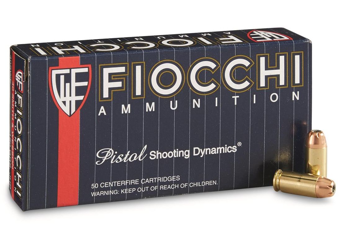 Fiocchi 40 S&W 180 Grain Extreme Terminal Performance Hollow - Nickel Plated Brass Casing