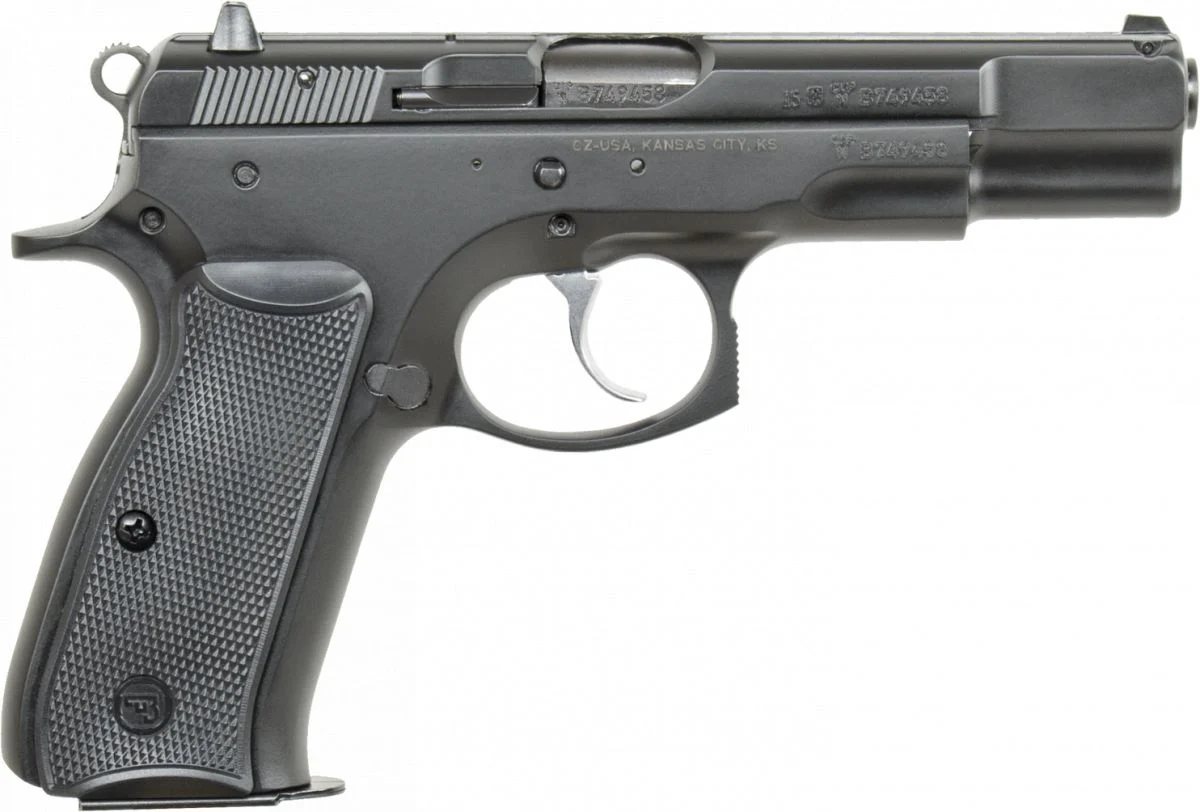 CZ 75 B 9mm Semi Auto Pistol - 10+1 Rounds | 4.60" Barrel | Polymer Grips | Blue/Black | 3-Dot Sights