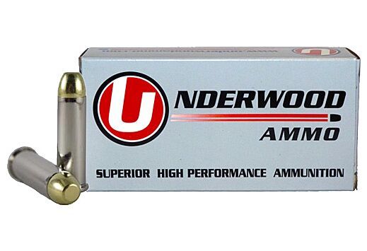 Underwood Full Metal Jacket-Flat Nose .38 Special +P Ammo 125GR 50rds - Nickel Plated Brass Casing