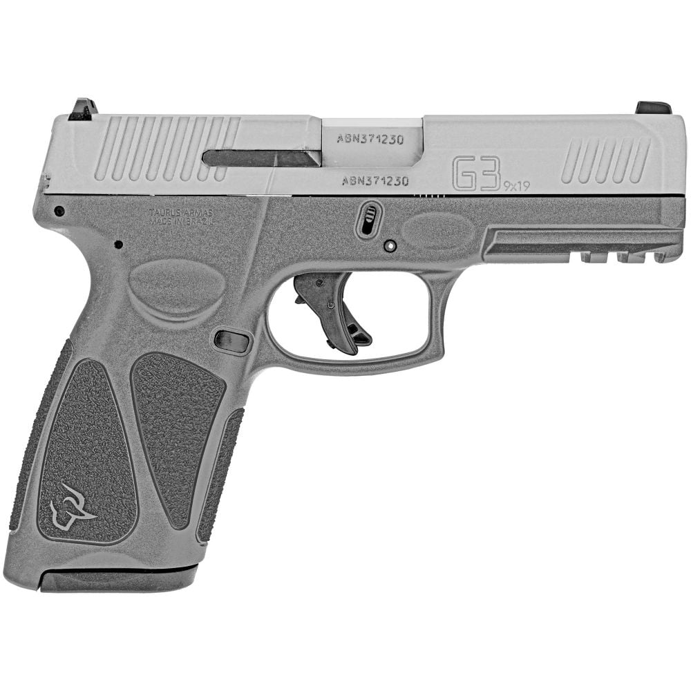 Taurus G3 9MM 4IN 15/17 GR/SS - 15+1 Rounds | 4" Barrel | Polymer Grips | Gray | Adjustable Sights