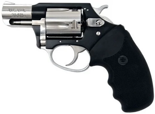 Charter Arms Undercover Lite Black/Polished Stainless 38 Special Revolver - 5 Rounds | 2" Barrel | Polymer Grips | Stainless/Silver | 3-Dot Sights