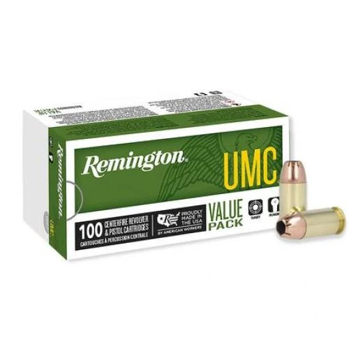 Remington .45 ACP 230 Grain Jacketed Hollow Point 100rd Value Pack - Brass Casing