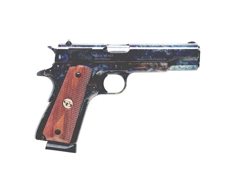 Charles Daly 1911 FIELD .45 ACP 8+1 CCH - 8+1 Rounds | 5" Barrel | Wood Grips | Case Hardened | Bead Sights