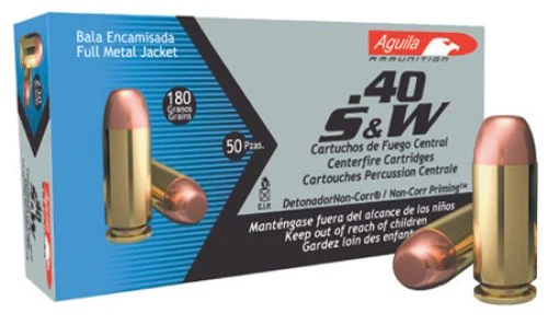 AGUILA .40 S&W 180 GR 1000 - Brass Casing