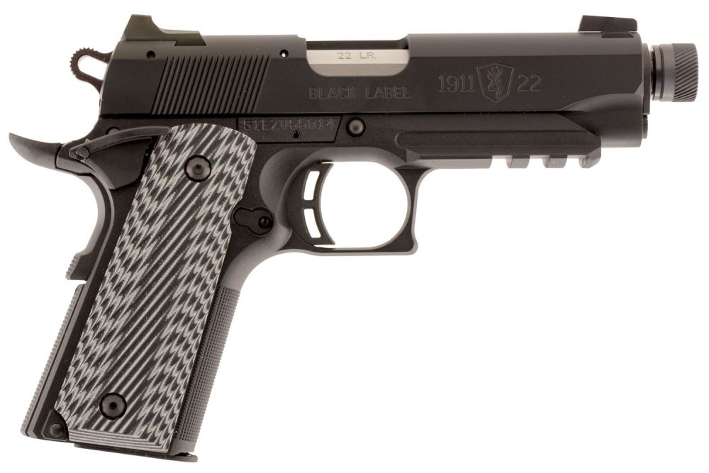 Browning 1911-22 Black Label Compact 22 Long Rifle Pistol - 10+1 Rounds