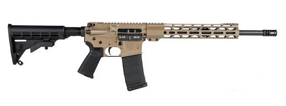 Diamondback Firearms DB15 Exclusive Flat Dark Earth 223 Remington/5.56 NATO AR15 Semi Auto Rifle - 30+1 Rounds | 16" Barrel | Flat Dark Earth Stock | Synthetic | Blue/Black