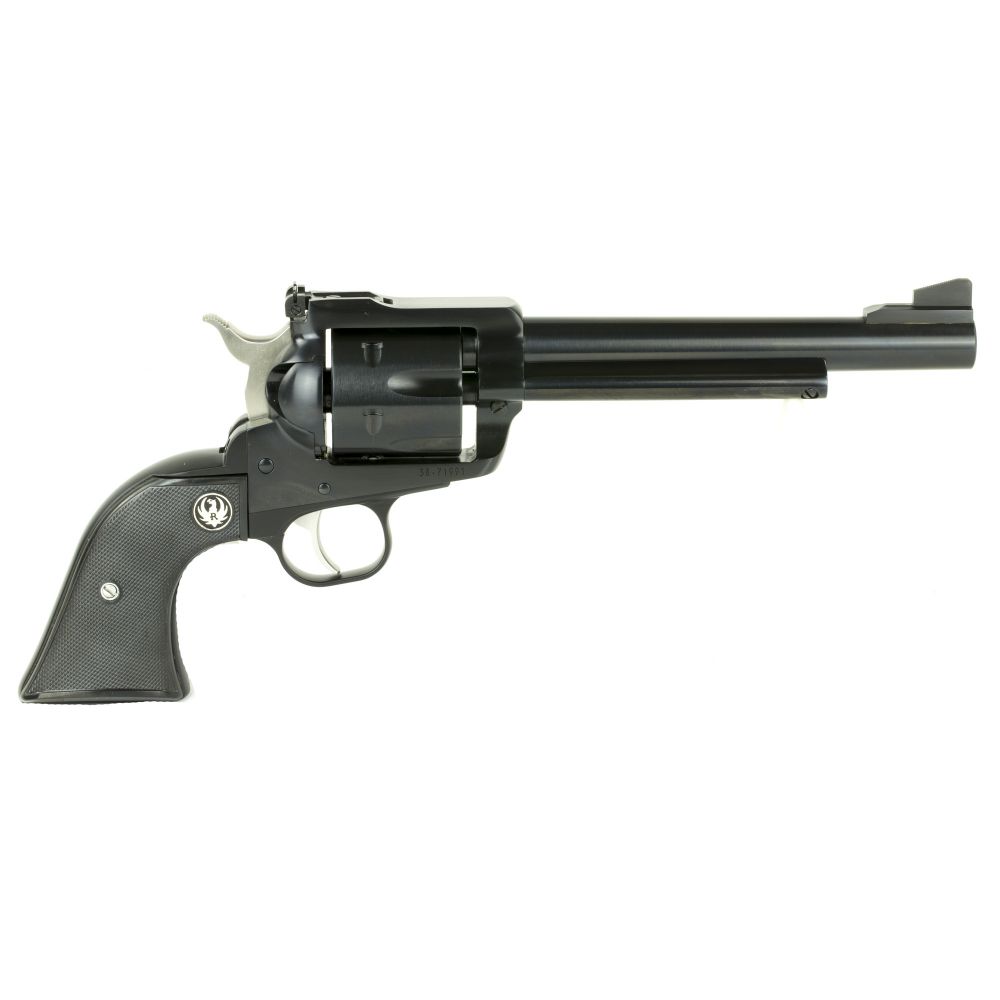Ruger Blackhawk Blued 357 Magnum Revolver - 6 Rounds | 6.5" Barrel | Polymer Grips | Blue/Black | Adjustable Sights