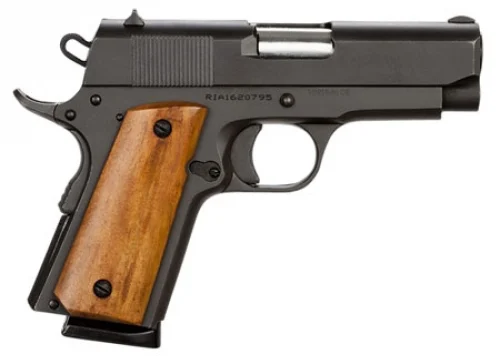 Rock Island Armory GI Standard CS 45 ACP Semi Auto Pistol - 6+1 Rounds | 3.5" Barrel | Wood Grips | Blue/Black | 3-Dot Sights