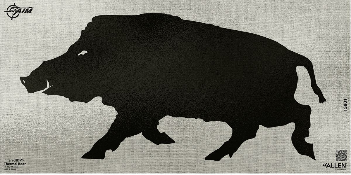 Allen Company EZ Aim Thermal ID Boar Paper Target, 24" x 12," Gray