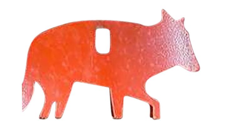 Impact Steel Coyote Target Rimfire Orange Sticker