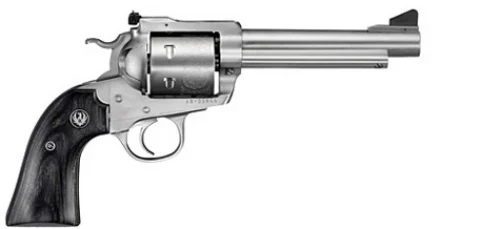 Ruger Blackhawk Convertible Stainless 5.5" 45 Long Colt / 45 ACP Revolver - 6 Rounds | 5.5" Barrel | Polymer Grips | Stainless/Silver | 3-Dot Sights