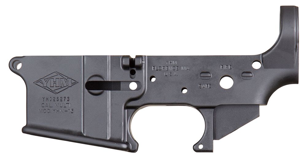 YHM AR-15 Stripped Forged 223 Remington/5.56 NATO Lower Receiver - Synthetic | Blue/Black