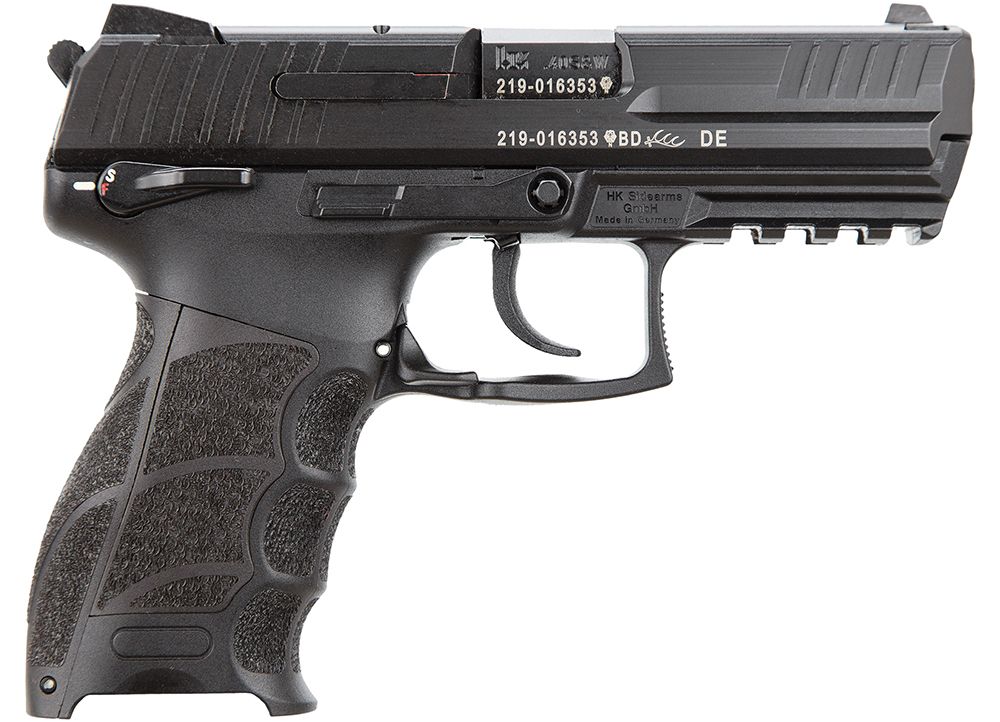 Heckler & Koch H&K P30S *MA Compliant 40 S&W 3.85" 10+1 (2) Black Black Steel Slide Black Interchangeable Backstrap Grip - 10+1 Rounds | 3.85" Barrel | Polymer Grips | Blue/Black | 3-Dot Sights