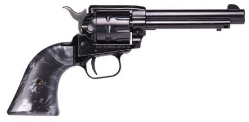 Heritage Manufacturing Rough Rider Black Pearl 4.75" 22 Long Rifle Revolver - 6 Rounds | 4.75" Barrel | Ivory/Pearl Grips | Blue/Black