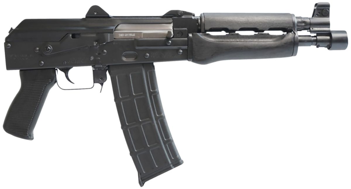 Zastava Arms ZPAP85 223 Remington/5.56 NATO Pistol - 30 Rounds | 10" Barrel | Polymer Grips