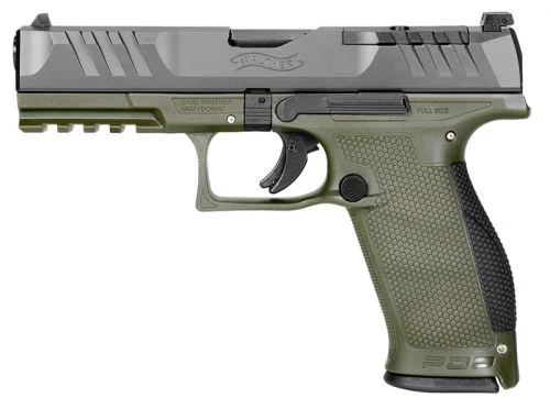 Walther Arms PDP Optic Ready Green/Black 4.5" 9mm Pistol - 18+1 Rounds