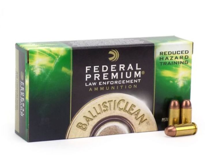 Federal BallistiClean RHT Lead Free Frangible 40 S&W Ammo 50 Round Box - Brass Casing