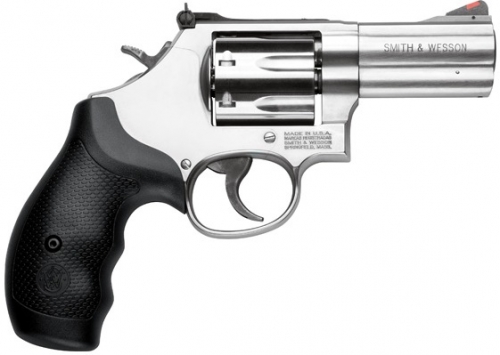Smith & Wesson Model 686 Plus 3" 357 Magnum Revolver - 7 Rounds | 3" Barrel | Polymer Grips | Stainless/Silver | 3-Dot Sights