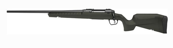 Savage Axis 2 Left Hand Bolt Action Rifle, 25-06 Rem, 22" Bbl, Green - 4+1 Rounds | 22" Barrel | Green Stock | Synthetic | Blue/Black