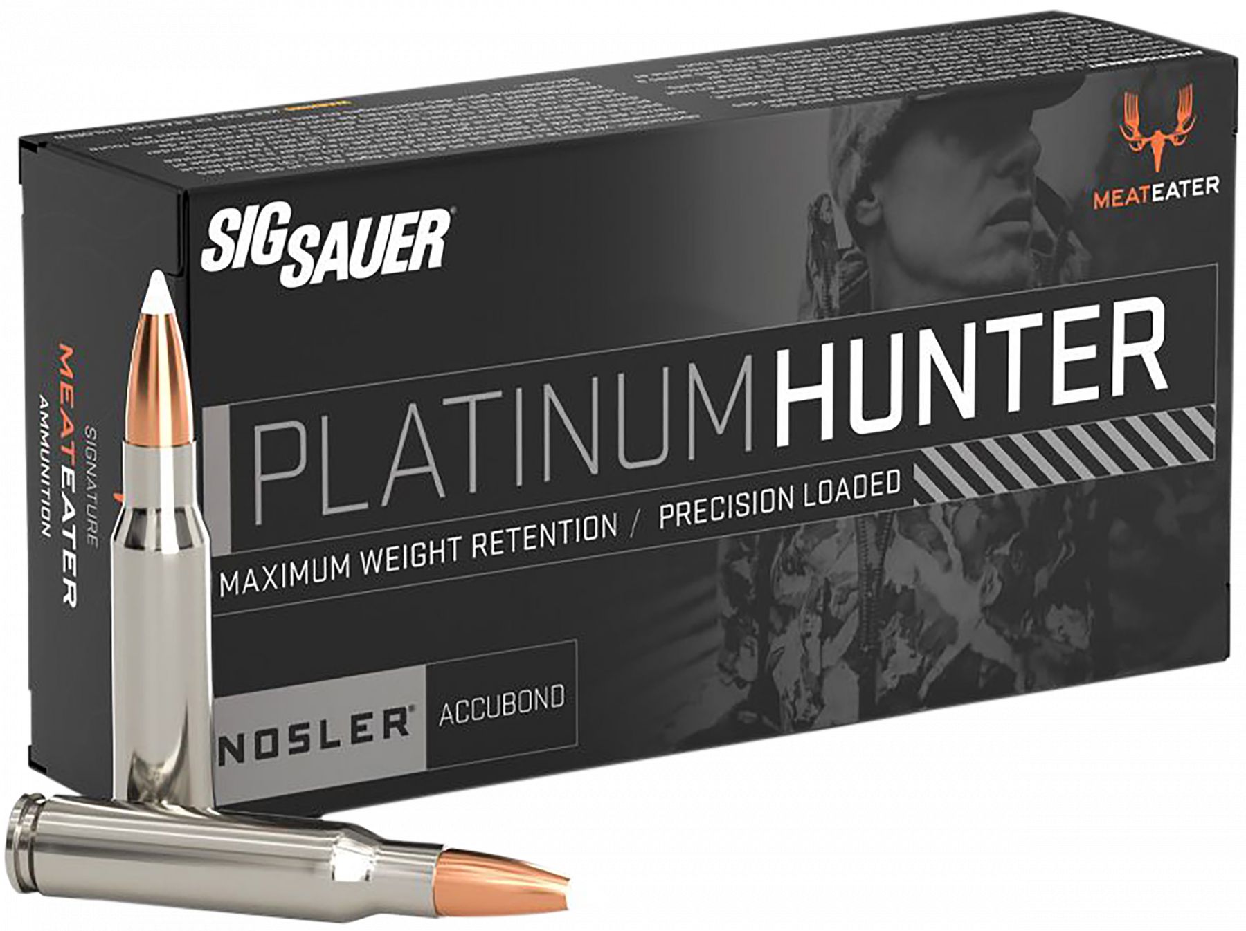 Sig Sauer E308PH16520 Platinum Hunter 308Win 165gr 20 Per Box/10 Case - Nickel Plated Brass Casing
