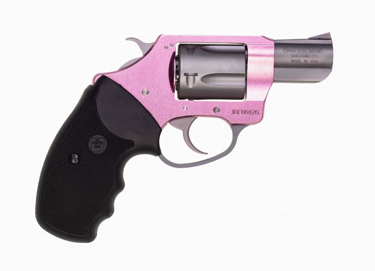 Charter Arms Undercover Lite Pink Lady 38 Special Revolver - 5 Rounds | 2" Barrel | Polymer Grips | Stainless/Silver | 3-Dot Sights