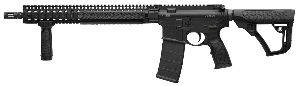 Daniel Defense DDM4 V9 223 Remington/5.56 NATO AR15 Semi Auto Rifle - 30+1 Rounds | 16" Barrel | 6-Position Stock | Synthetic | Blue/Black