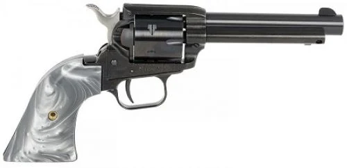 Heritage Manufacturing Rough Rider Gray Pearl 4.75" 22 Long Rifle Revolver - 6 Rounds | 4.75" Barrel | Ivory/Pearl Grips | Blue/Black | 3-Dot Sights