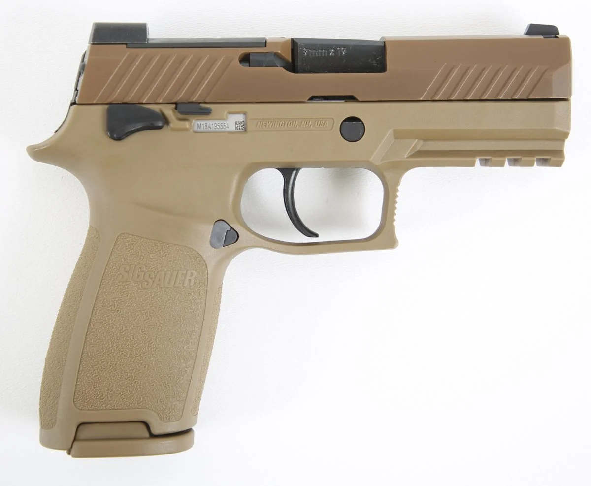 Sig Sauer P320 M18 Coyote 9mm Pistol LE/MIL/IOP - 21 Rounds | 3.9" Barrel | Polymer Grips | FDE/Tan | Night Sights